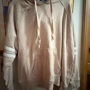 Casual pink Hooded Women's Sweater